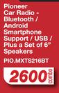 Pioneer Car Radio PIO.MXTS216BT Combo