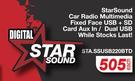 Star Sound Car Radio STA.SSUSB220BTD-Each