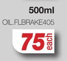 Brake Fluid Dot 4 OIL-FLBRAKE405-500ml Each