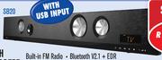 Dixon Ultra Slim 2.1 Channel Bluetooth With Built-In Subwoofer SB20