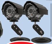 Dixon 2x 1/4" CCTV Security Cameras With 18m Cables C058