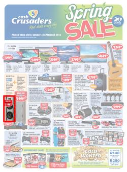 Cash Crusaders : Spring Sale (13 Aug - 4 Sep 2016), page 1