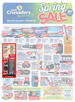 Cash Crusaders : Spring Sale (13 Aug - 4 Sep 2016), page 1