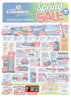 Cash Crusaders : Spring Sale (13 Aug - 4 Sep 2016), page 1