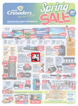 Cash Crusaders : Spring Sale (13 Aug - 4 Sep 2016), page 1