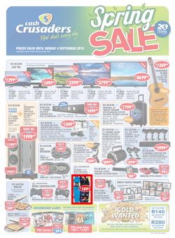 Cash Crusaders : Spring Sale (13 Aug - 4 Sep 2016), page 1