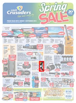 Cash Crusaders : Spring Sale (13 Aug - 4 Sep 2016), page 1