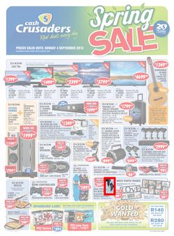 Cash Crusaders : Spring Sale (13 Aug - 4 Sep 2016), page 1