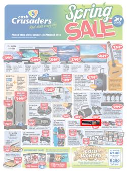 Cash Crusaders : Spring Sale (13 Aug - 4 Sep 2016), page 1