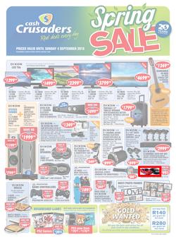Cash Crusaders : Spring Sale (13 Aug - 4 Sep 2016), page 1