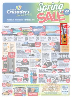 Cash Crusaders : Spring Sale (13 Aug - 4 Sep 2016), page 1