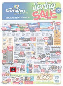 Cash Crusaders : Spring Sale (13 Aug - 4 Sep 2016), page 1