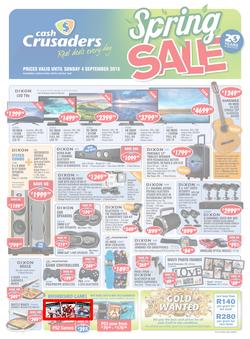 Cash Crusaders : Spring Sale (13 Aug - 4 Sep 2016), page 1