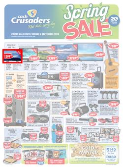 Cash Crusaders : Spring Sale (13 Aug - 4 Sep 2016), page 1