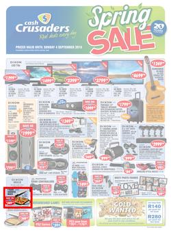 Cash Crusaders : Spring Sale (13 Aug - 4 Sep 2016), page 1