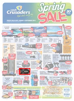 Cash Crusaders : Spring Sale (13 Aug - 4 Sep 2016), page 1