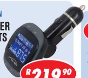 Dixon MP3 FM Transmitter With USB & SD Slots And Cellphone Charger T854-N