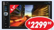 Dixon Car Decks Double Din DVD Player With 6.2" TFT Touch Screen,Bluetooth Function,USB & SD Slots 