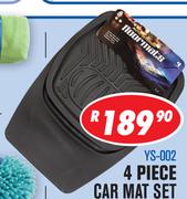 4 Piece Car Mat Set Heavy Duty Vinyl YS-002