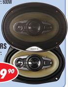 Jebson Car Speakers 600W 6x9" 4-Way Speakers JB698