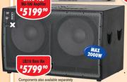 DXN Pro Dual 18" Bass Bin Speaker LB218