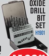 19 Piece HSS Black Oxide Drill Bit Set H1901