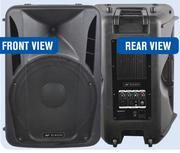 Dixon 15 Inch Active DJ/PA Speaker (Single) With Top Handle & Wheels SDJ1507A