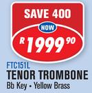 Sanchez Tenor Trombone Quality Brass & Woodwind Instruments(With Case) FTC151L