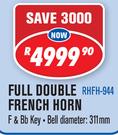 Sanchez Full Double French Horn Quality Brass & Woodwind Instruments(With Case) RHFH-944