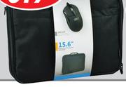 Ebox 15.6" Laptop Shoulder Bag And Optical Mouse Combo E12615YT