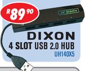 Dixon 4 Slot USB 2.0 Hub UH140X5