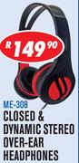 Dixon Closed & Dynamic Stereo Over-Ear Headphones ME-308