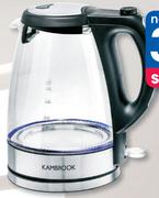Kambrook 1.7Ltr 360 Degree Cordless Glass Kettle