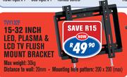 15-32" LED, Plasma & LCD TV Flush Mount Bracket TVY132F