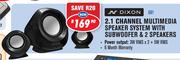 Dixon 2.1 Channel Multimedia Speaker System With Subwoofer & 2 Speakers S81