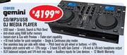 Gemini CD/MP3/USB DJ Media Player CDM4000