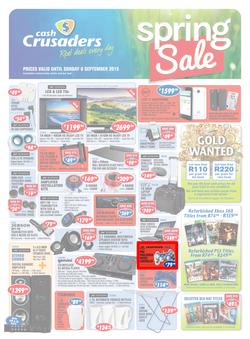 Cash Crusaders : Spring Sale (17 Aug - 6 Sep 2015), page 1