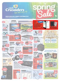 Cash Crusaders : Spring Sale (17 Aug - 6 Sep 2015), page 1