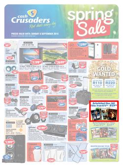 Cash Crusaders : Spring Sale (17 Aug - 6 Sep 2015), page 1