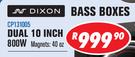 Dixon Dual 10 Inch 800W Bass Box CP131005