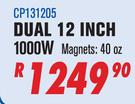 Dixon Dual 12 Inch 1000W Bass Box CP131205