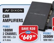 Dixon 1800W 2 Channel Amplifier PYU60.2