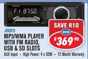 Jebson MP3/WMA Player with FM Radio, USB & SD Slots JB0815