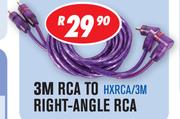 Dixon 3M RCA to Right-Angle RCA HXRCA/3M