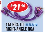 Dixon 1M RCA to Right-Angle RCA HXRCA/1M
