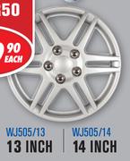 13 Inch 4 Piece Wheel Cover Sets-Each WJ505/13-Each