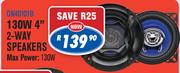 130W 4" 2-Way Speakers DN40101B
