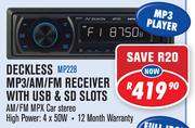 Dixon Deckless MP3/AM/FM Receiver with USB & SD Slots MP228
