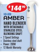 Amber Hand Blender With Detachable Blending Shaft HB608