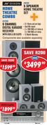 Dixon 5 Speaker Home Theatre Set KM300+6 Channel Digital Karaoke Receiver With USB&SD Slots AV3388